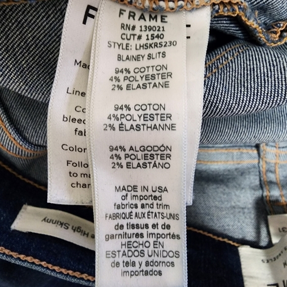 FRAME Le High Skinny Jeans - Distressed Medium Wash - 31 (12) - Picture 6 of 7